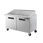 Maxx Cold MXCR60MHC 61.20'' 2 Door Mega Top Refrigerated Sandwich / Salad Prep Table