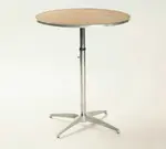 Maywood Furniture MP24RDPEDADJ Standard Pedestal Table