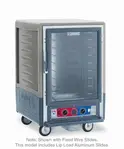 Metro C535-CLFC-L-GYA C5™ 3 Series with Grey Insulation Armour™ Half Height Clear Door Insulated Mobile Proofing and Holding Cabinet, 120 Volts