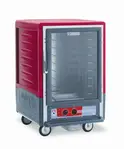 Metro C535-HLFC-4A C5™ 3 Series with Red Insulation Armour™ Half Height Clear Door Mobile Heated Holding Cabinet, 120 Volts