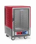 Metro C535-MFC-U C5™ 3 Series with Red Insulation Armour™ Half Height Clear Door Insulated Mobile Proofing and Holding Cabinet, 120 Volts