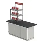Metro CR1824TG3B Countertop To-Go Order Pick-Up Station with Sign,  (3) 18"W x 24"D shelves