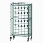 Metro CR183670-UTNK3 Mobile Utensil Rack,  (4) 18"D x 60"W SmartWall Wire Grids
