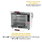 Metro HBCS6-B HotBlox Xpress S6 Quick Access Holding Cabinet