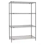 Metro SE-243674K4-S-4 Super ErectaВ® 4 Shelf Metroseal Gray Epoxy Starter Wire Shelving Unit