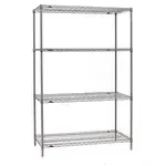 Metro SE-246074K4-S-4 Super ErectaВ® 4 Shelf Metroseal Gray Epoxy Starter Wire Shelving Unit