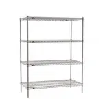 Metro SE-247263K4-S-4 Super ErectaВ® 4 Shelf Metroseal Gray Epoxy Starter Wire Shelving Unit