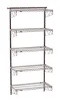 Metro SW-1836K4-85-5TIER SmartWall Tall Wall Shelving Kit