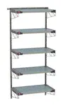Metro SW-2136S4-85-5TIER SmartWall Life Tall Wall Shelving Kit