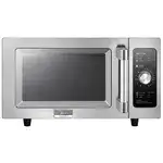 Amana RMS10TSA Stainless Steel Commercial Microwave with Push Button Controls - 120V, 1000W