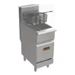 Sierra FRYSTAR400 Gas Floor Model Full Pot Fryer with Controls -