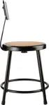 National Public Seating 6218B-10 NPS® Heavy Duty Steel Stool with Backrest