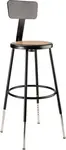 National Public Seating 6224HB-10 NPS® 25"-33" Height Adjustable Heavy Duty Steel
