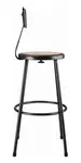 National Public Seating 6230B-10 NPS® Heavy Duty Steel Stool with Backrest