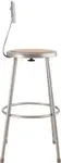National Public Seating 6230B NPS® Heavy Duty Steel Stool with Backrest