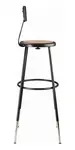 National Public Seating 6230HB-10 NPS® Heavy Duty Steel Stool with Backrest