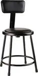 National Public Seating 6418B-10 NPS® Heavy Duty Vinyl Padded Steel Stool with