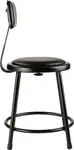National Public Seating 6418B-10 NPS® Heavy Duty Vinyl Padded Steel Stool with