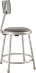 National Public Seating 6418B NPS® 18" Heavy Duty Vinyl Padded Steel Stool with