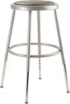 National Public Seating 6418H NPS® Heavy Duty Vinyl Padded Steel Stool