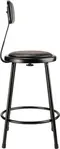 National Public Seating 6424B-10 NPS® Heavy Duty Steel Stool with Backrest