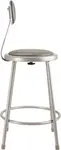 National Public Seating 6424B NPS® Heavy Duty Steel Stool with Backrest