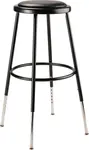 National Public Seating 6424H-10 NPS® Heavy Duty Vinyl Padded Steel Stool