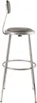 National Public Seating 6424HB NPS® Heavy Duty Steel Stool with Backrest