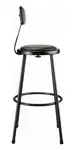 National Public Seating 6430B-10 NPS® Heavy Duty Steel Stool with Backrest