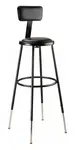National Public Seating 6430HB-10 NPS® Heavy Duty Steel Stool with Backrest