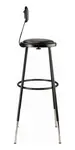 National Public Seating 6430HB-10 NPS® Heavy Duty Steel Stool with Backrest