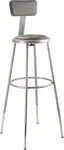 National Public Seating 6430HB NPS® Heavy Duty Steel Stool with Backrest