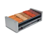 NEMCO 8027SX-SLT-220 Roll-A-Grill® 22.25'' Slanted Top Countertop Hot Dog Roller Grill with Individual Controls, 220 Volts