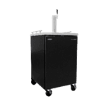 Nor-Lake NLDD24 1 Tap 1/2 Barrel Draft Beer Cooler - Black, 1 Keg Capacity, 115 Volts