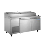 Norpole NP2R-PT 71.00'' 2 Door Refrigerated Pizza Prep Table