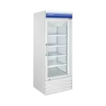 Norpole NPGF1-S13 27.00'' 13 cu.ft 1 Section White Glass Door Merchandiser Freezer