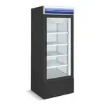 Norpole NPGF1-S13B 27.00'' 13 cu.ft 1 Section Black Glass Door Merchandiser Freezer