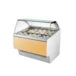 Oscartek GIA C G1150 Gia Gelato/Ice Cream Showcase/Display  Curved glass tilt back