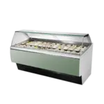 Oscartek GIA C G2106DT Gia Gelato/Ice Cream Showcase/Display  Curved glass tilt back