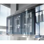 Oscartek VRW1500B Refrigerated Wall Shelving Display