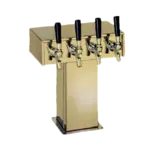 Perlick Corporation 4006-4BTF Tee Draft Beer Tower, Countertop, Glycol-Cooled - 11-7/8"W x 12-15/16"H