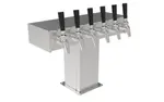 Perlick Corporation 4006-6BPC Tee Draft Beer Tower, Countertop, Glycol-Cooled - 17-3/8"W x 12-15/16"H
