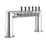 Perlick Corporation 4008-6B Pass-Thru Pipe Draft Beer Tower, Countertop, Glycol-Cooled - 38"W x 14"H