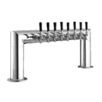 Perlick Corporation 4008-8B Pass-Thru Pipe Draft Beer Tower, Countertop, Glycol-Cooled - 38"W x 14"H