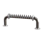 Perlick Corporation 4065-12 Pass-Thru Brew Pipe Draft Beer Tower, Countertop, Glycol-Cooled - 55-9/16"W x 20"H O.A.
