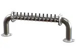 Perlick Corporation 4066-12 Pass-Thru Brew Pipe Draft Beer Tower, Countertop, Glycol-Cooled - 56-1/16"W x 17-1/2"H