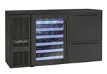 Perlick Corporation DZS36 Silver 2 Solid Door Refrigerated Back Bar Storage Cabinet, 120 Volts
