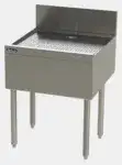 Perlick Perlick TSF15 Underbar Drainboard, Freestanding with 6"H Backsplash - 15"W x 24"D