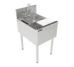 Perlick TSF18PS-SBR Underbar Sink Unit, Compartment with and / - 18"W x 24"D