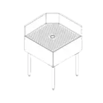 Perlick TSF90TC TSF Series Underbar Corner Angle Filler